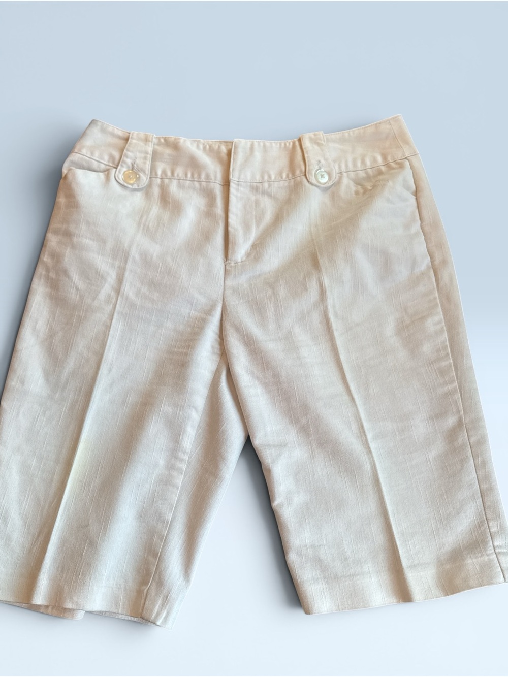 Cato Cream Tailored Bermuda Shorts